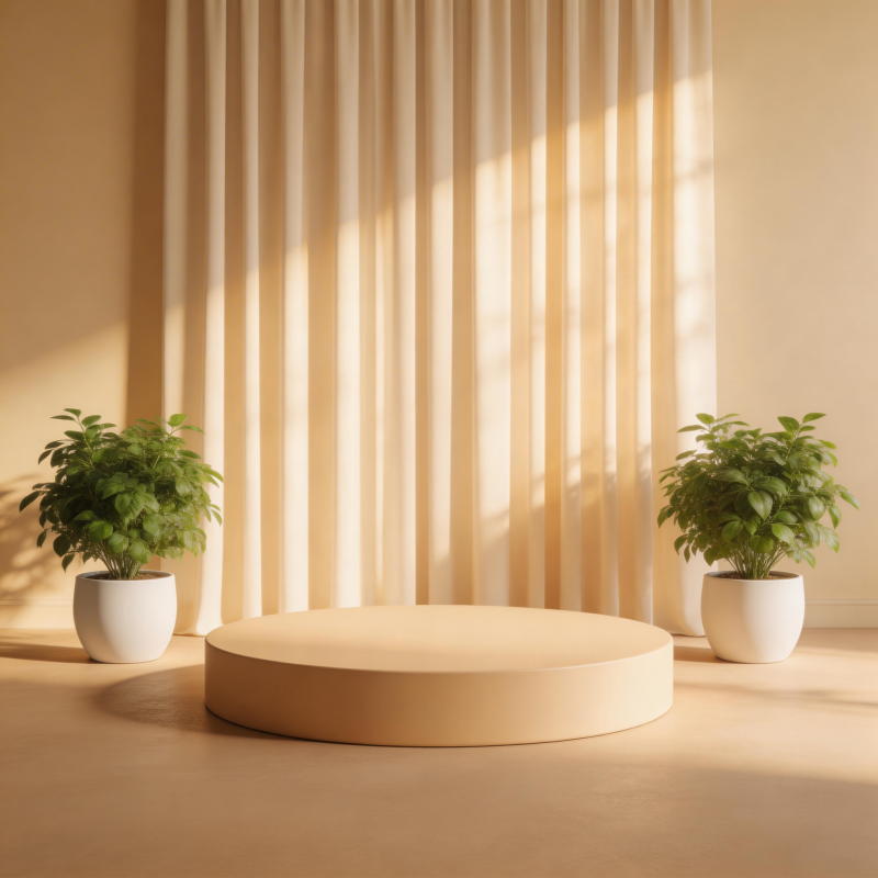 简约光影绿植空间图片