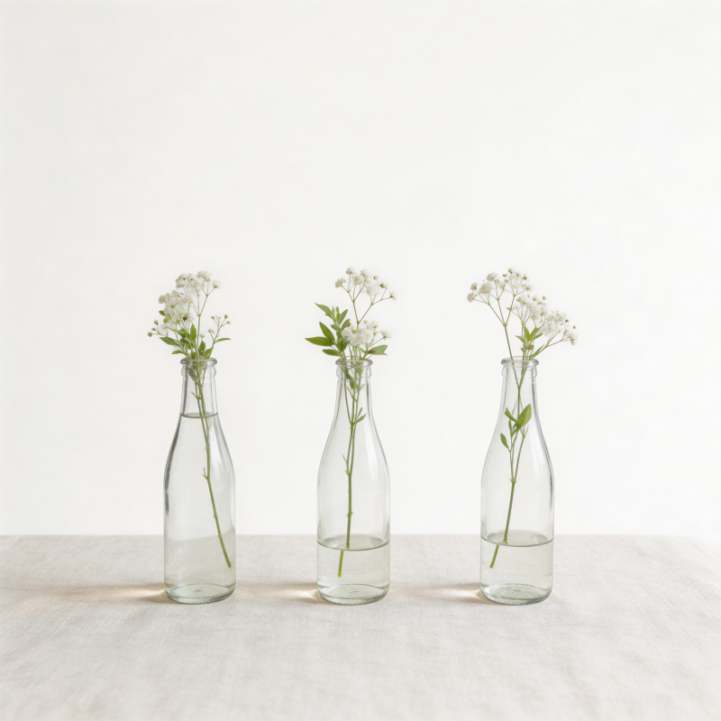 三瓶小花静物图片