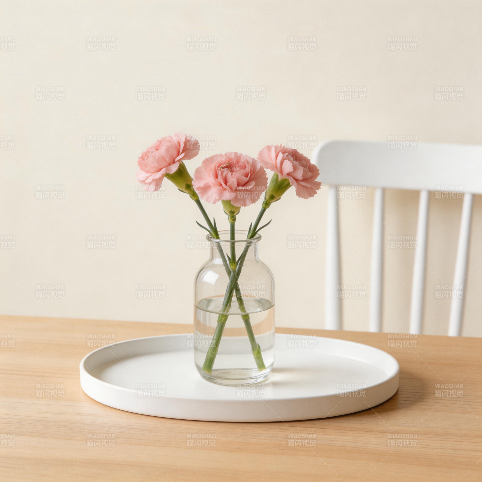 粉色康乃馨静物图片