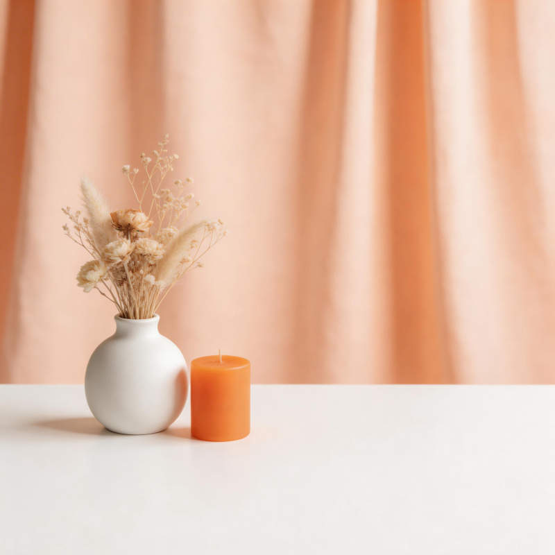 静谧花烛时光图片