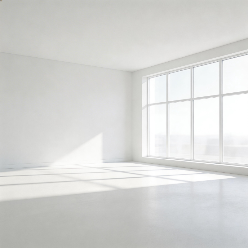 明亮空旷的白色房间图片