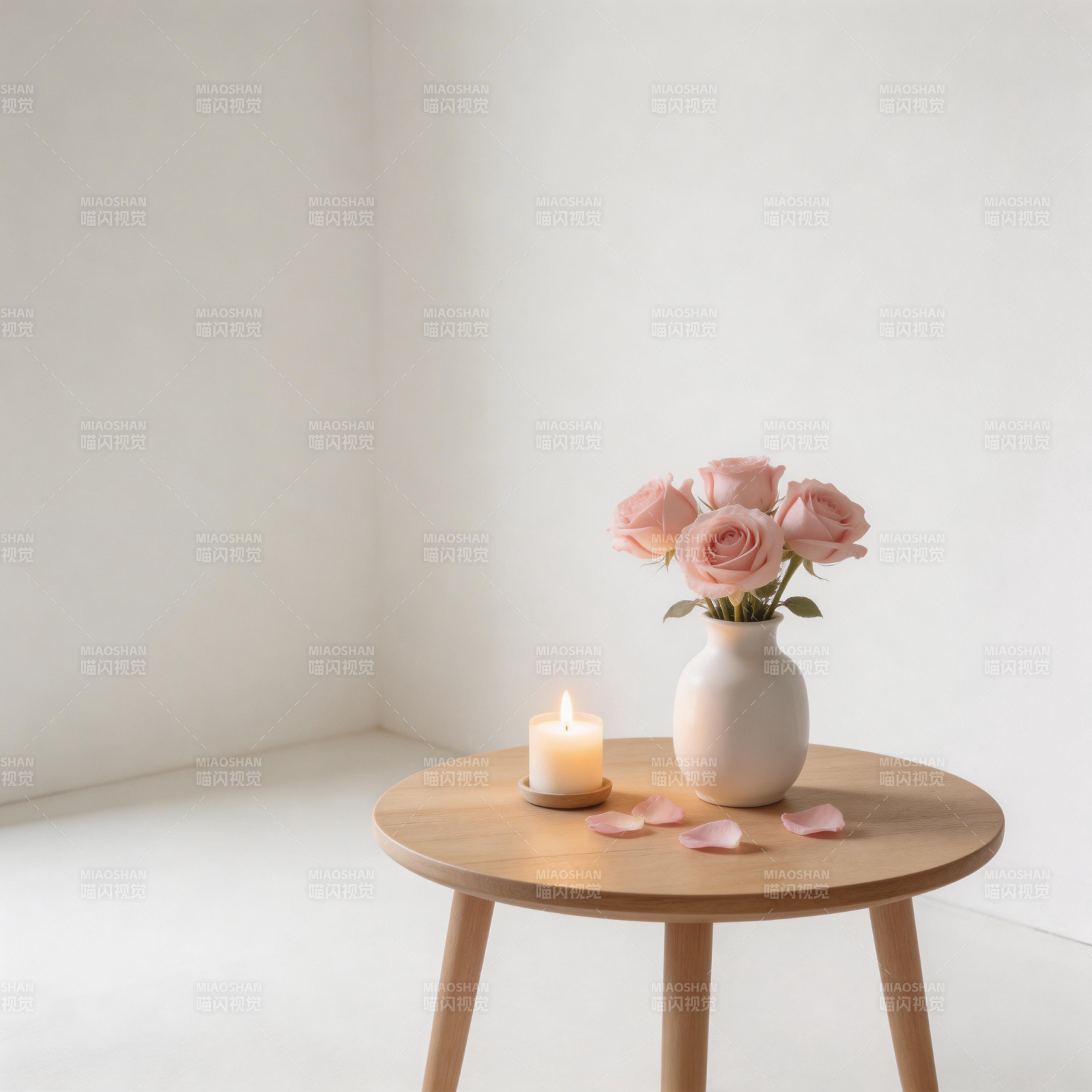 静谧花烛时光图片