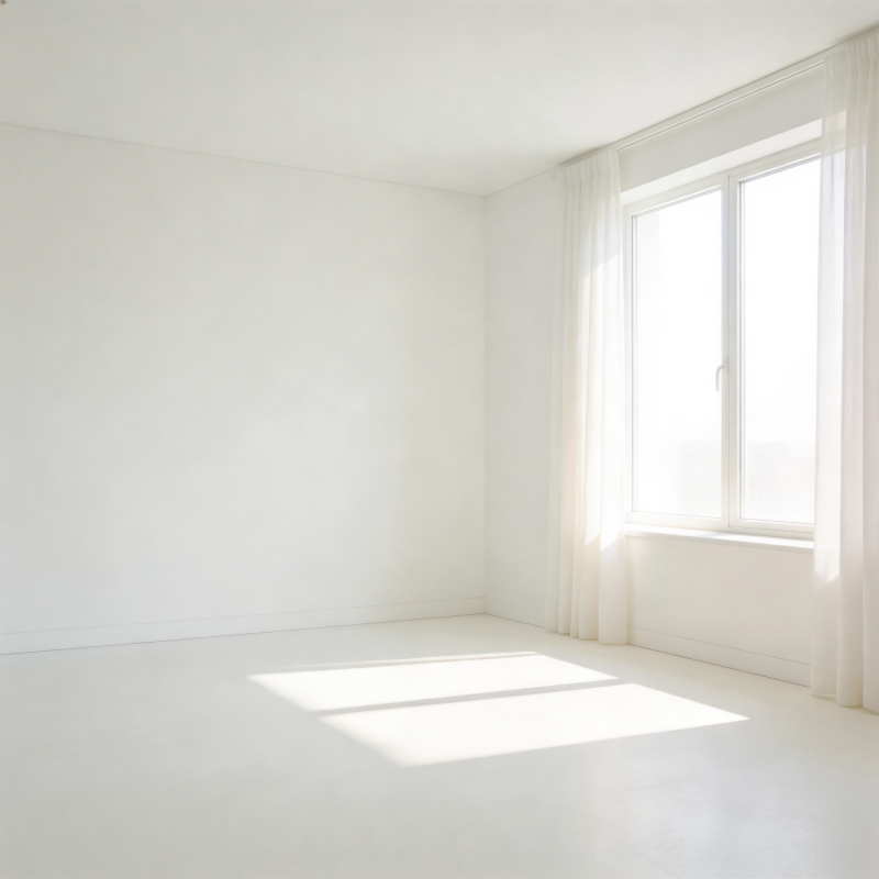 极简白室光影图片