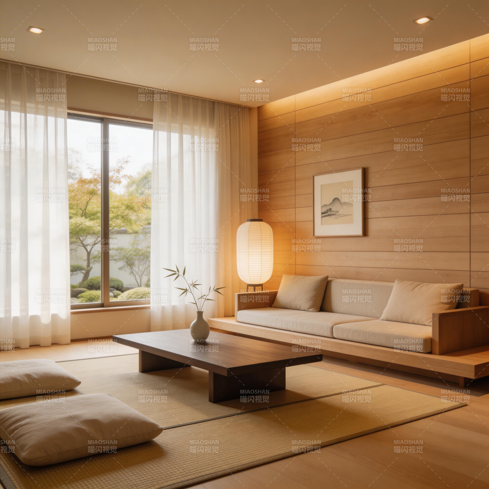 日式禅意客厅图片