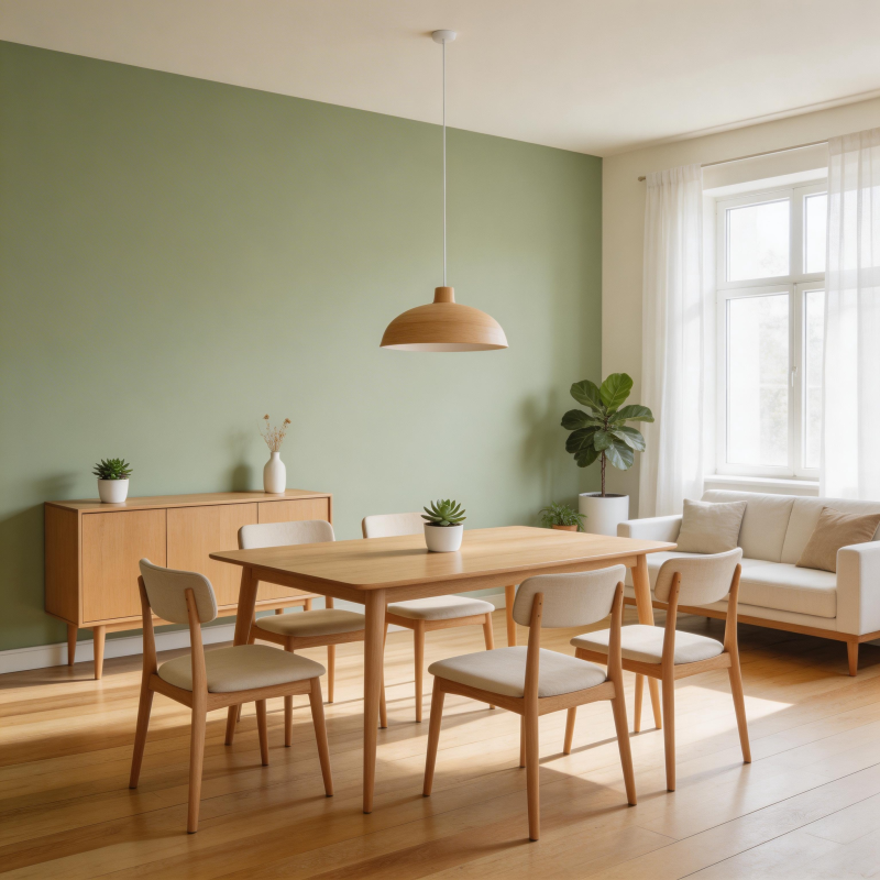 简约绿意餐厅图片