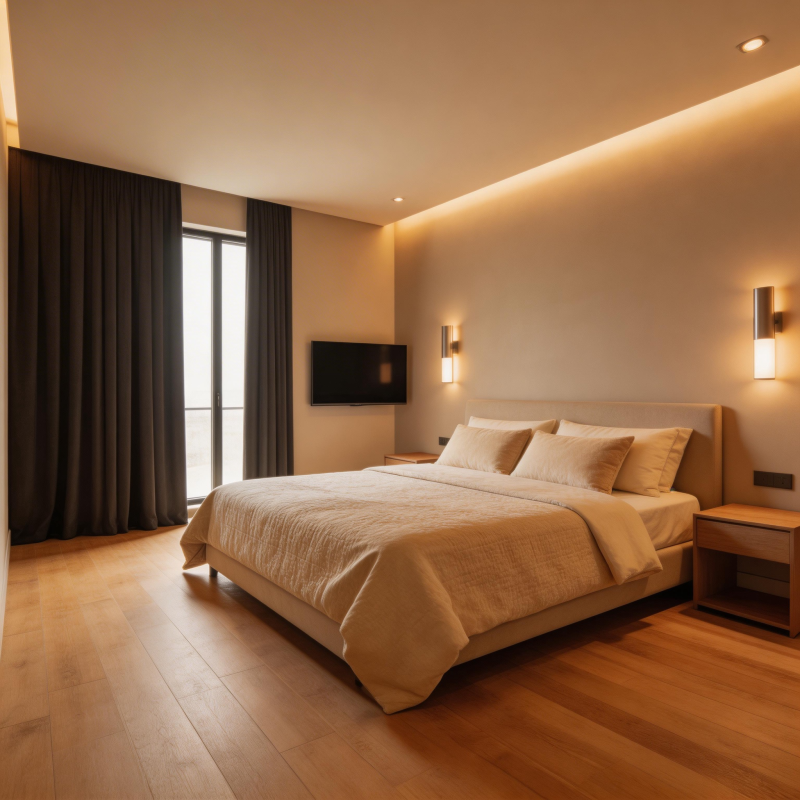 温馨现代卧室图片