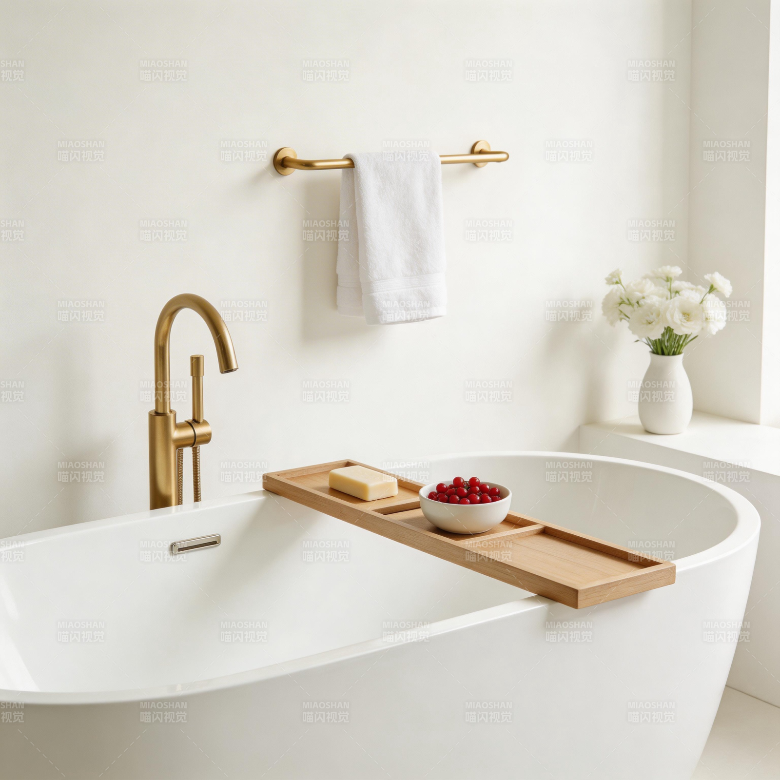 简约浴缸美学图片