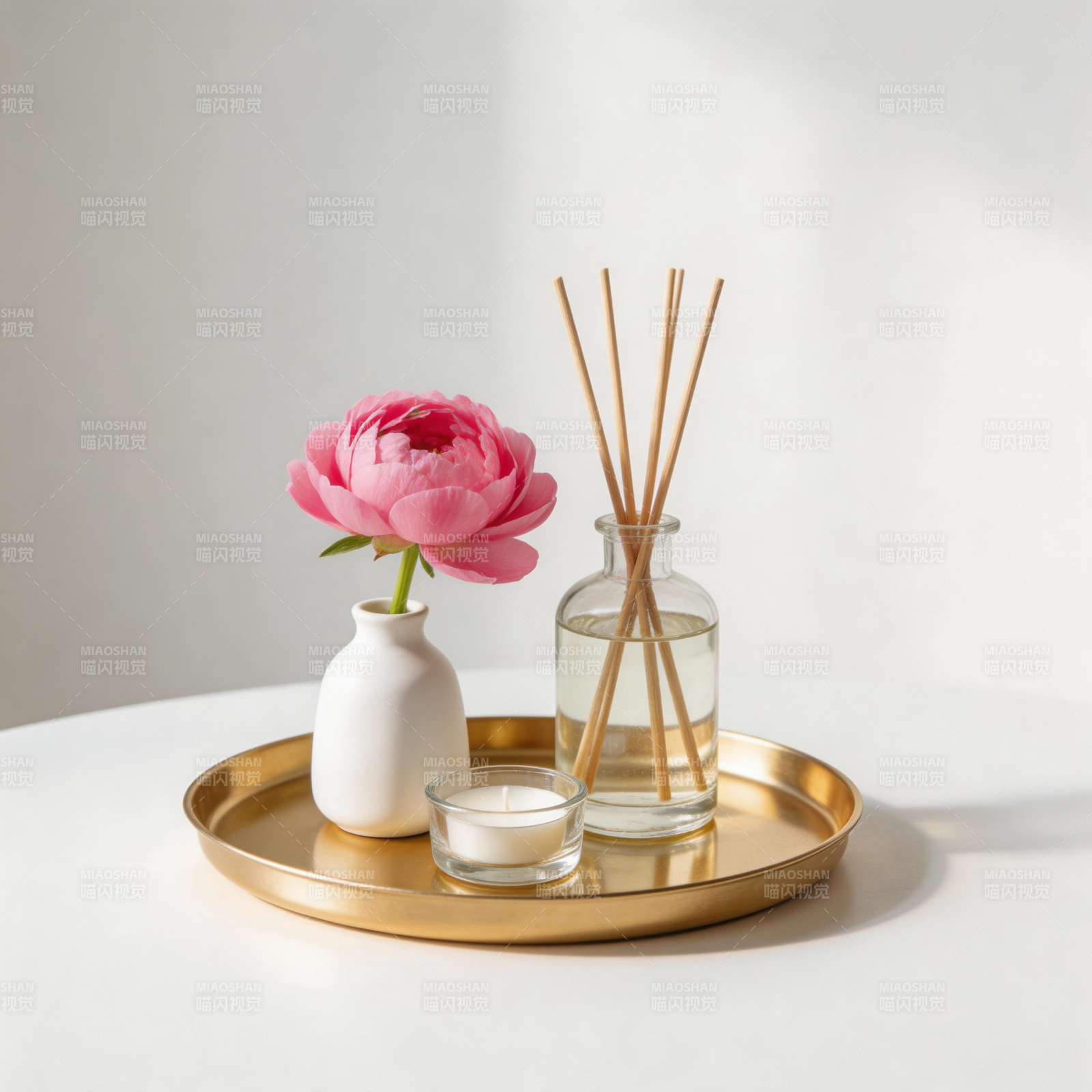 花香静谧时光图片