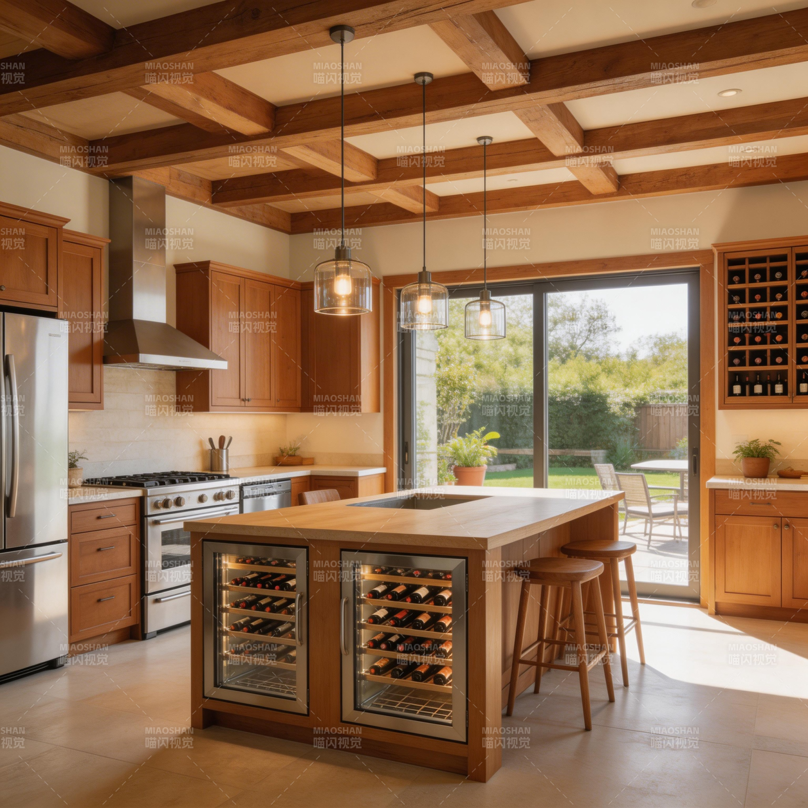 现代厨房酒柜设计图片