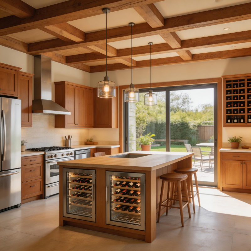 现代厨房酒柜设计图片