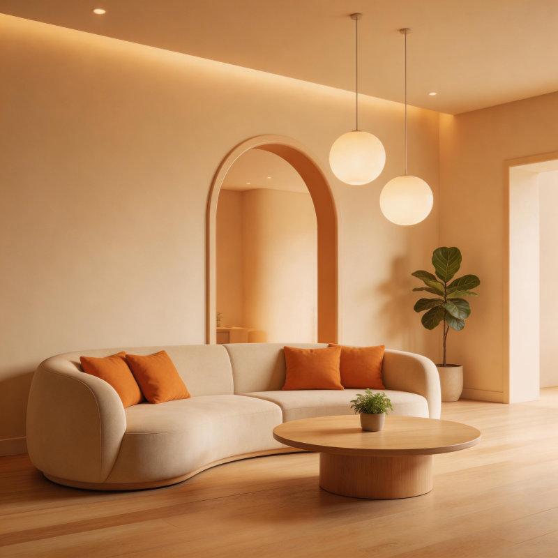 温馨现代客厅设计图片