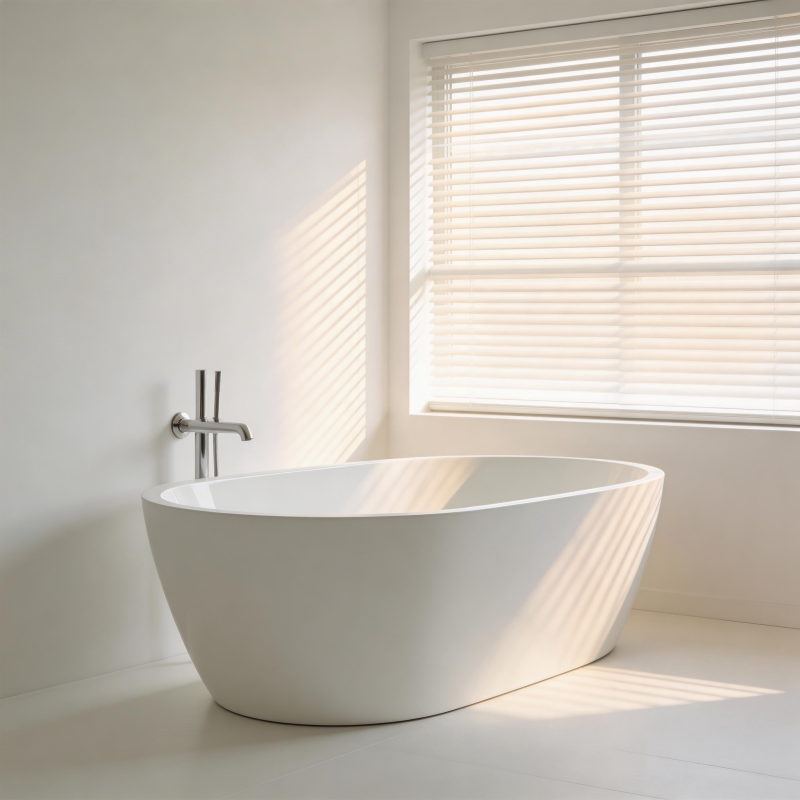 简约浴缸光影图片