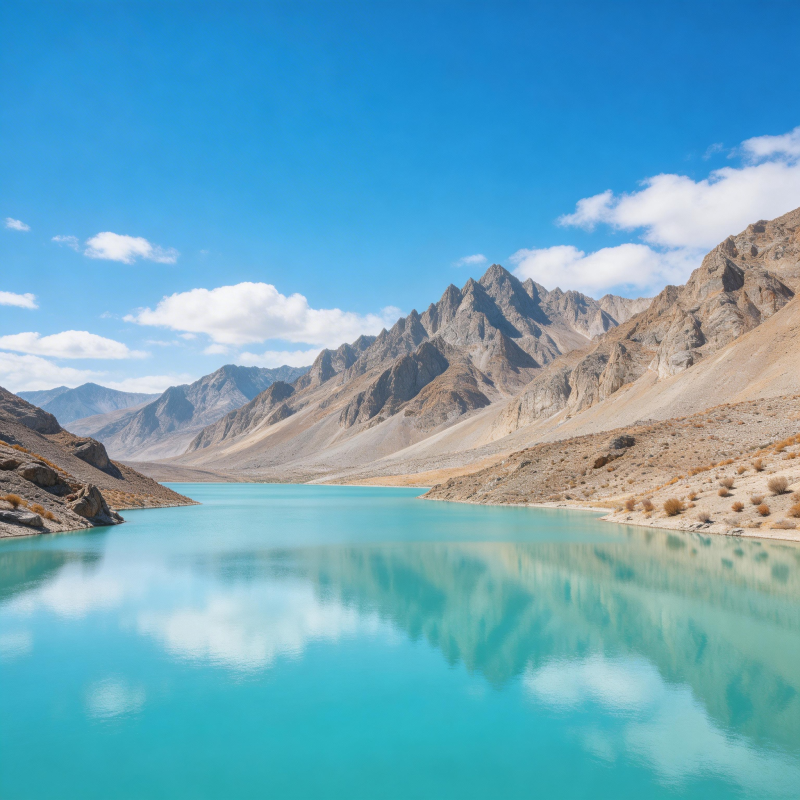 碧湖映山 天水一色图片