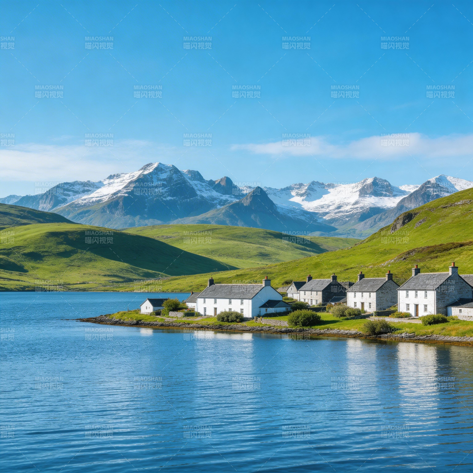 湖畔山居图图片