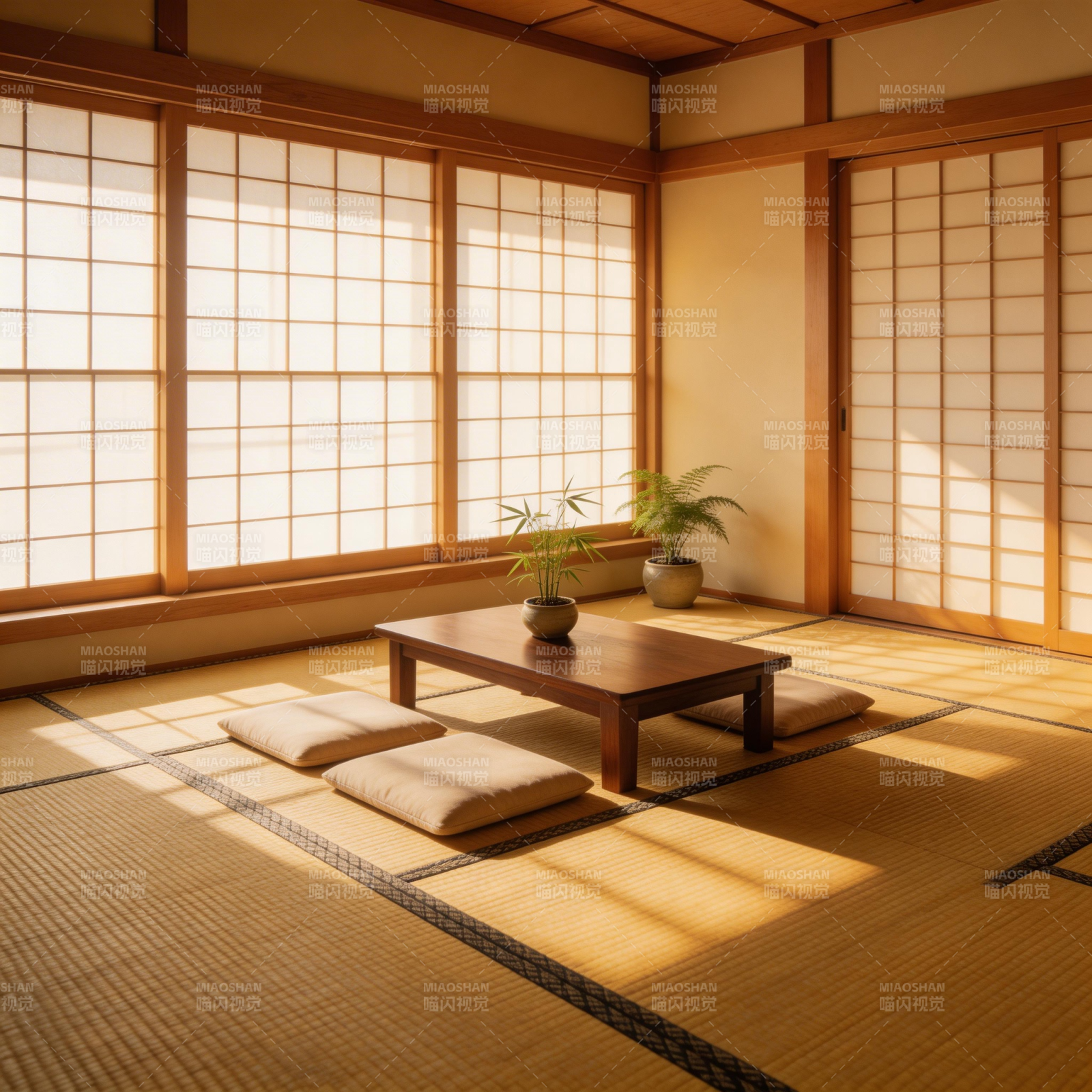 日式静谧茶室图片