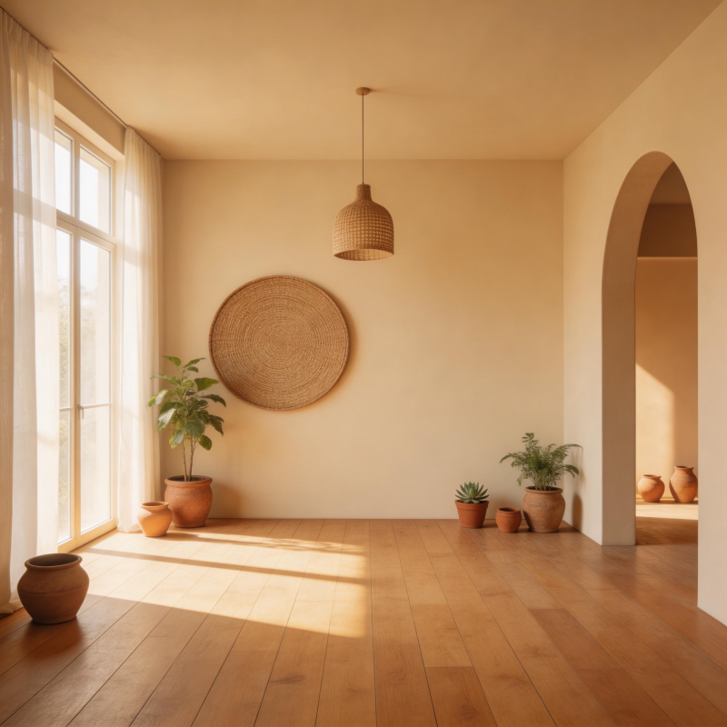 温暖阳光的客厅图片