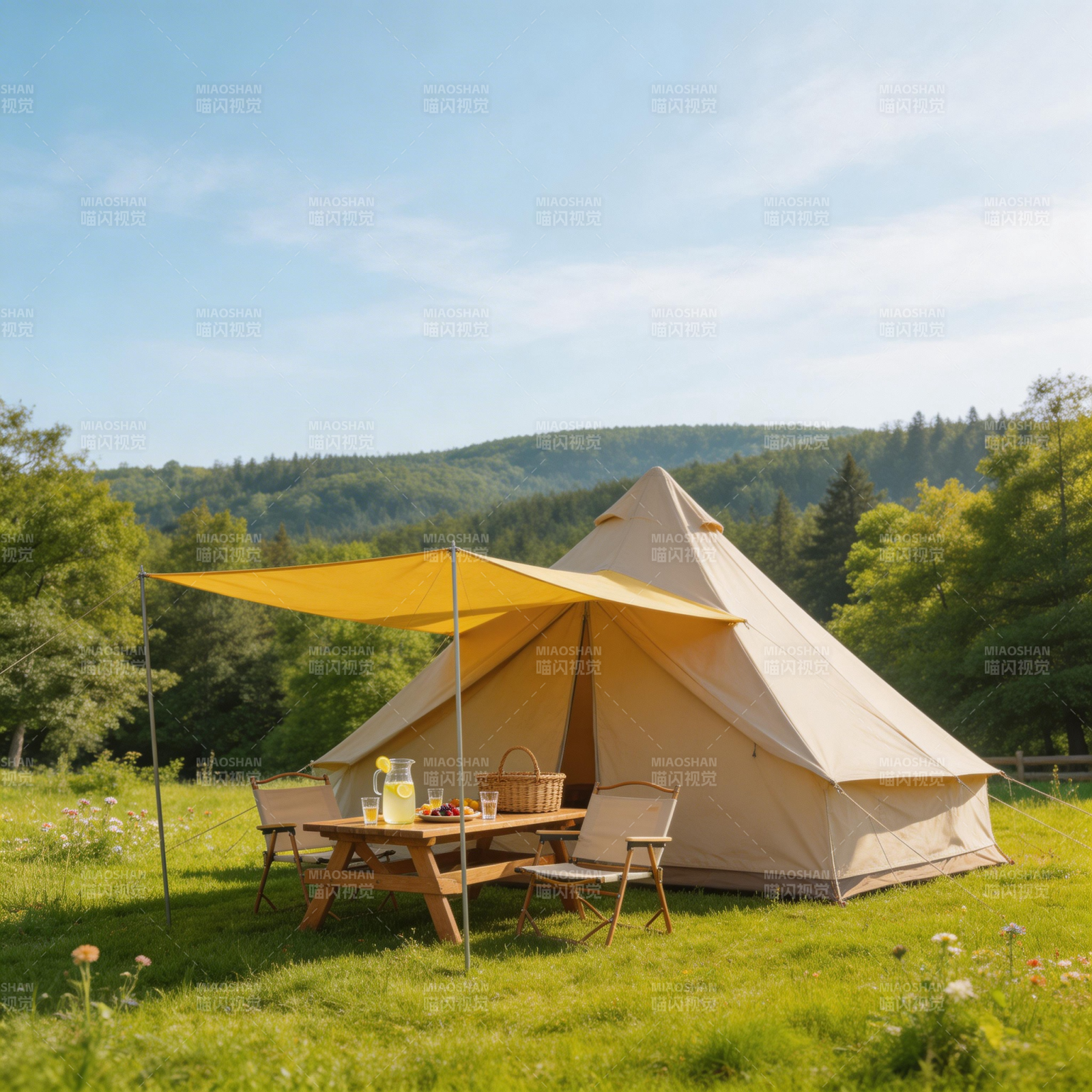 露营野趣 自然相伴图片