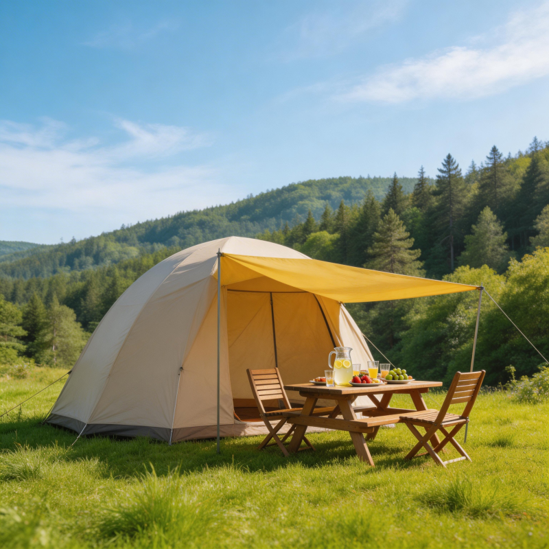 山野露营 惬意时光图片