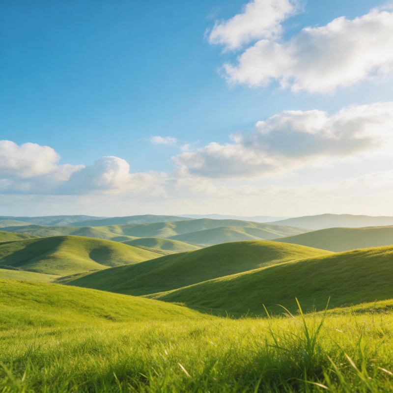 绿野晴空图片