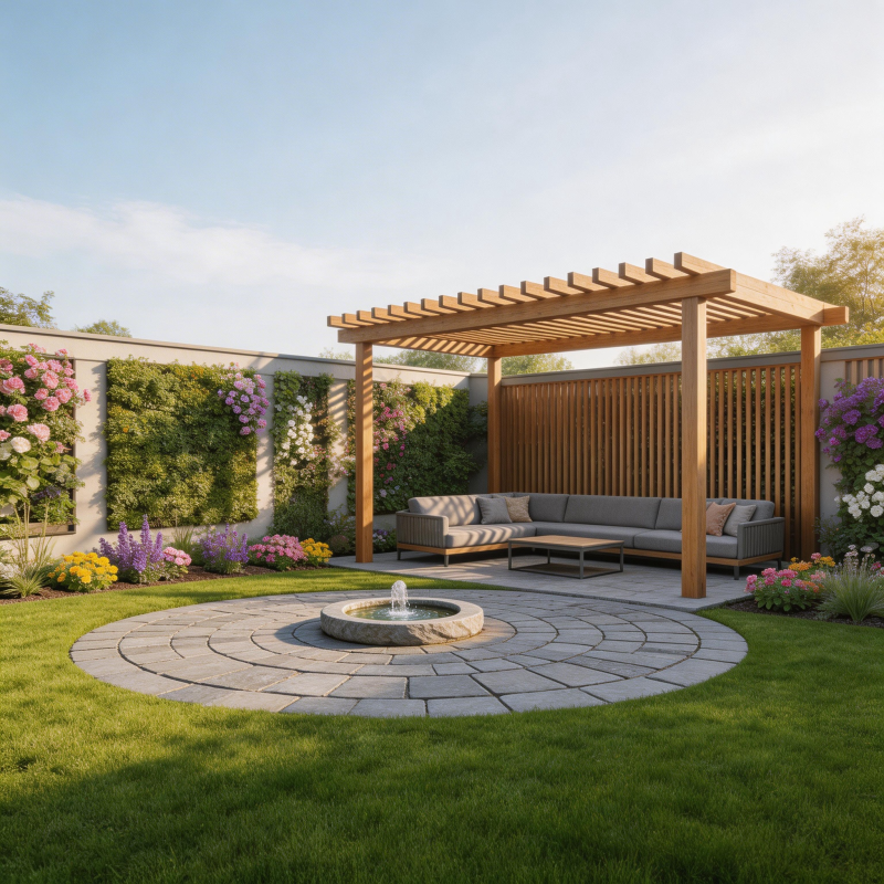 庭院花园美景图片