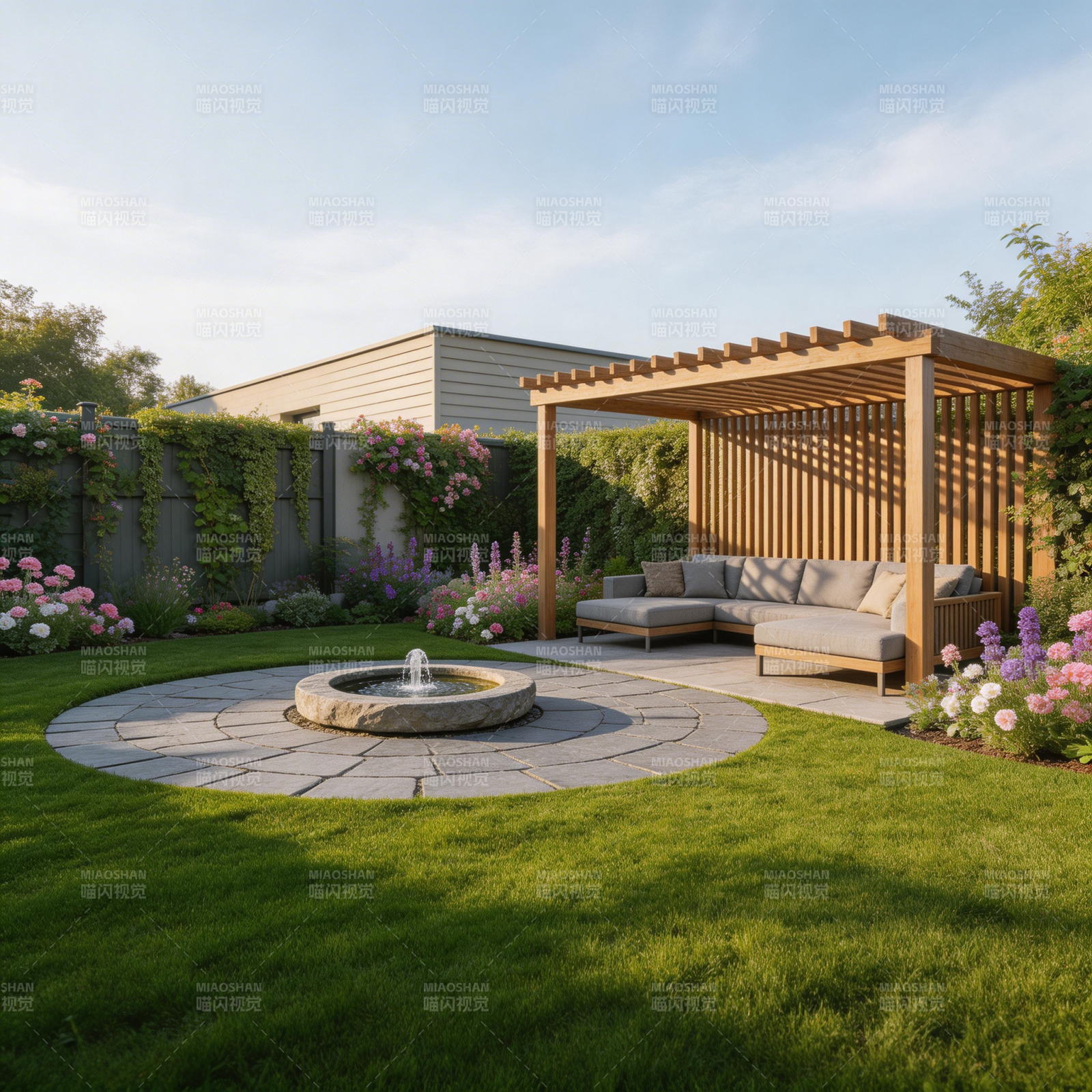 庭院花园美景图片