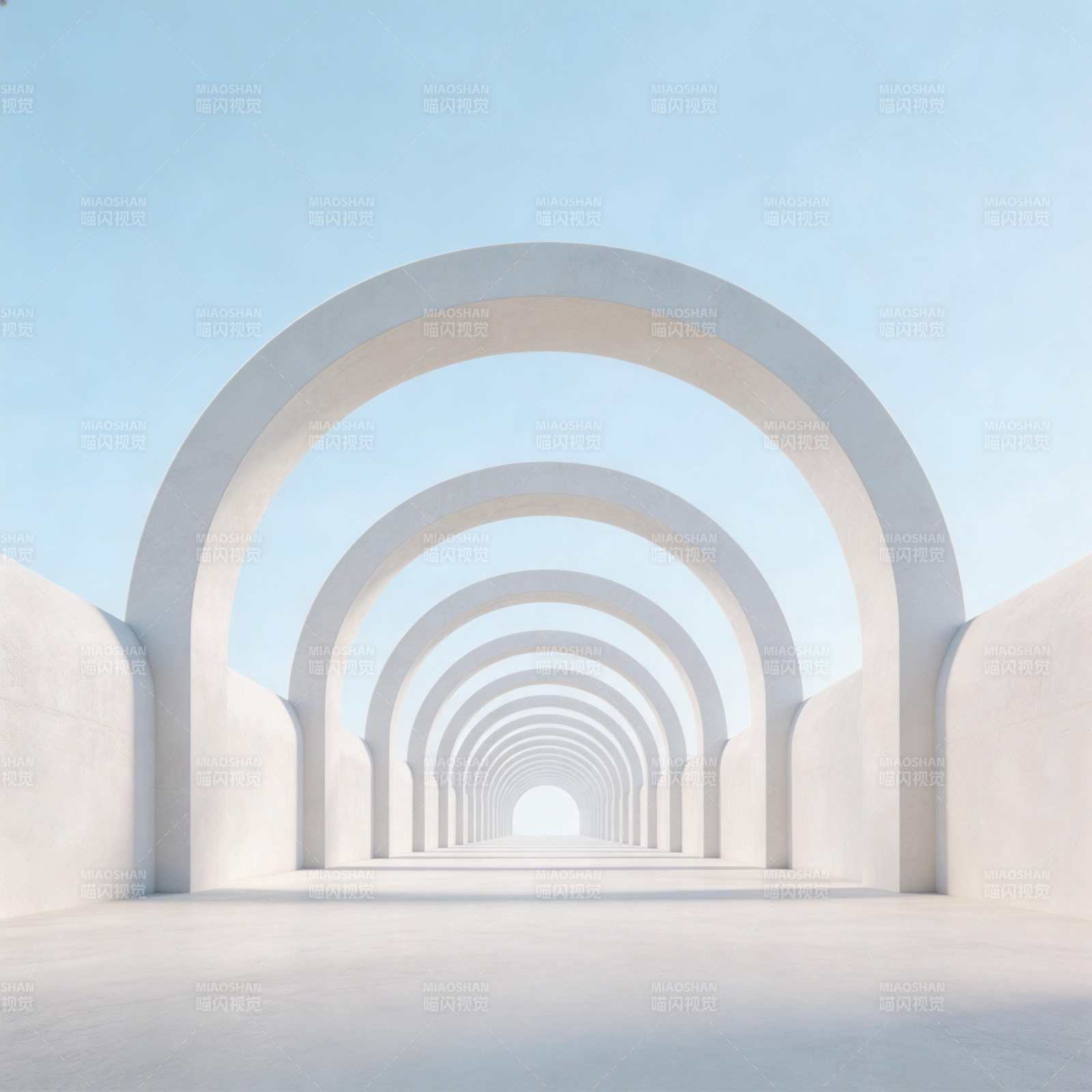 拱门长廊图片