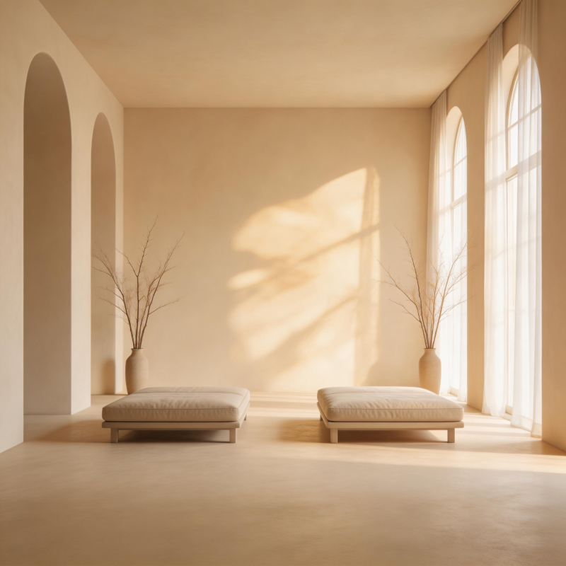 静谧光影空间图片