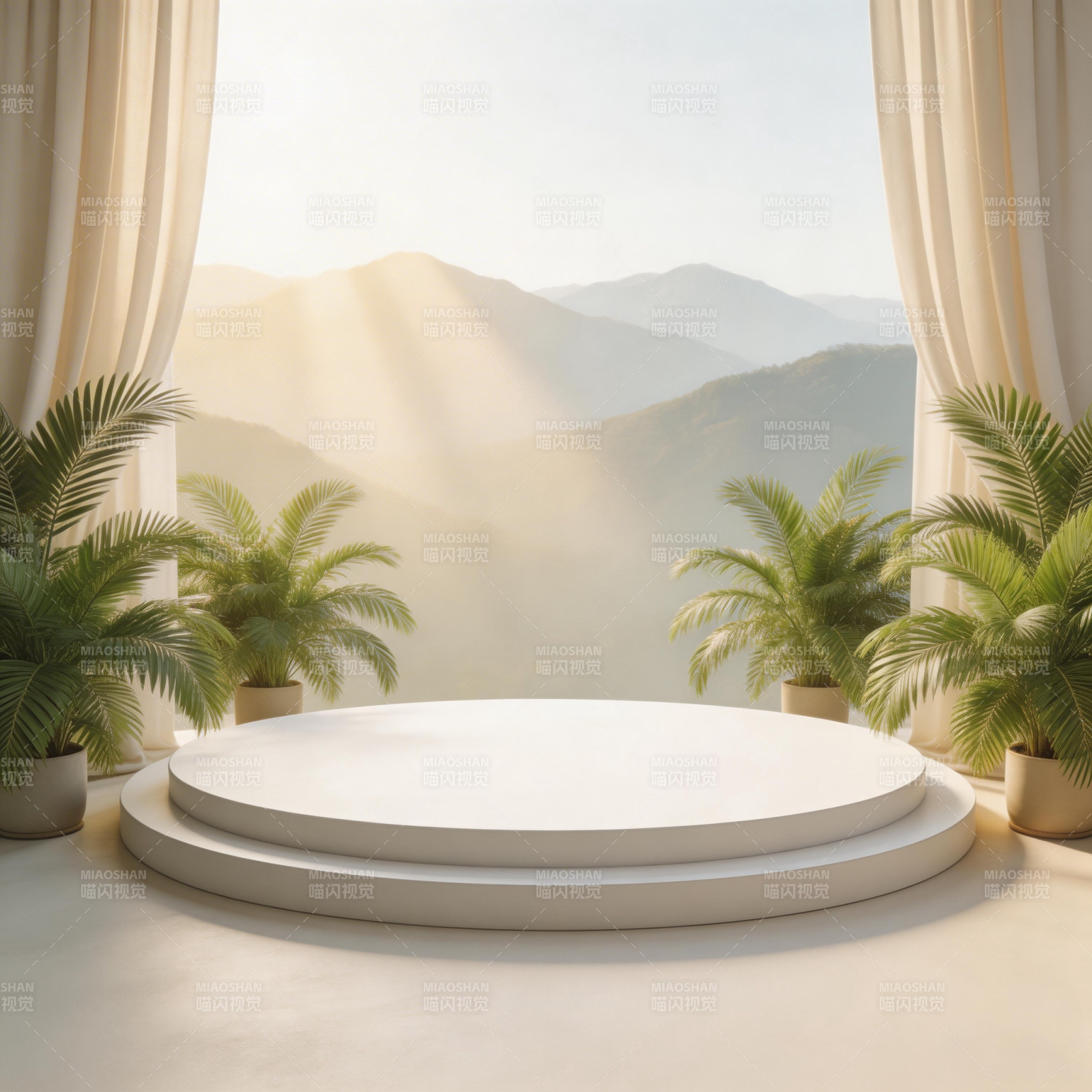 山光云影映台前图片