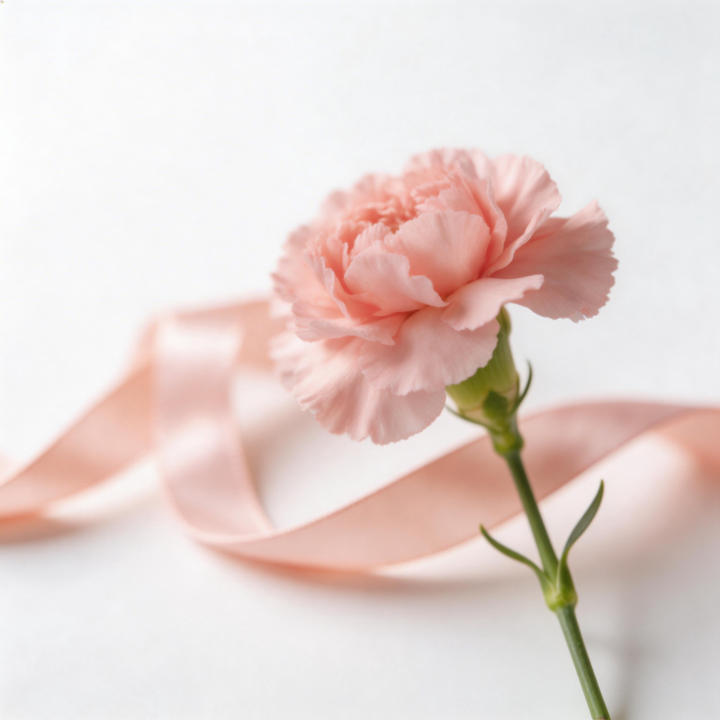 粉红康乃馨静谧绽放图片