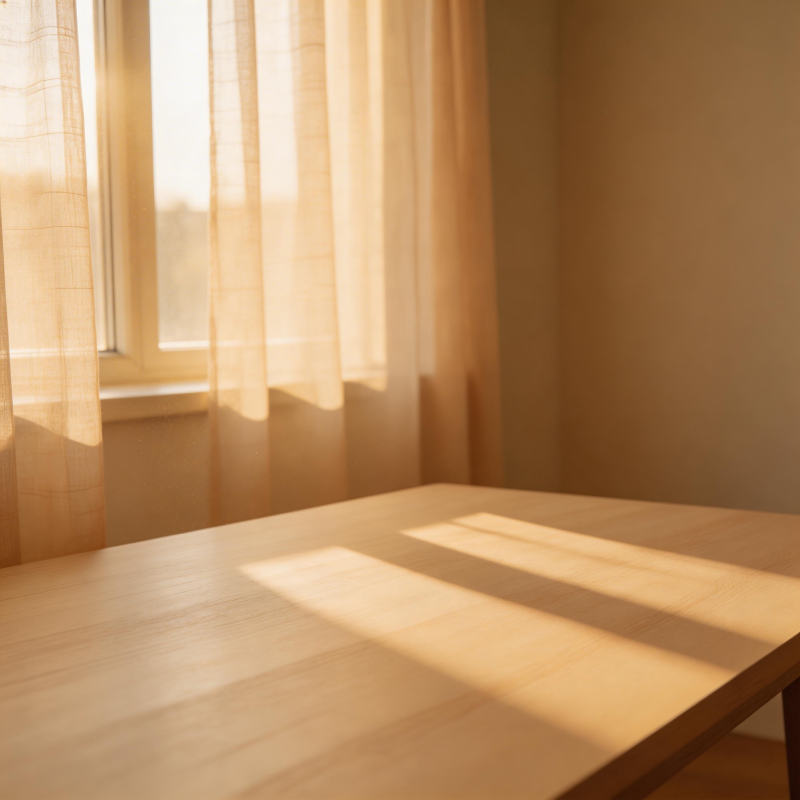 阳光洒落的静谧角落图片