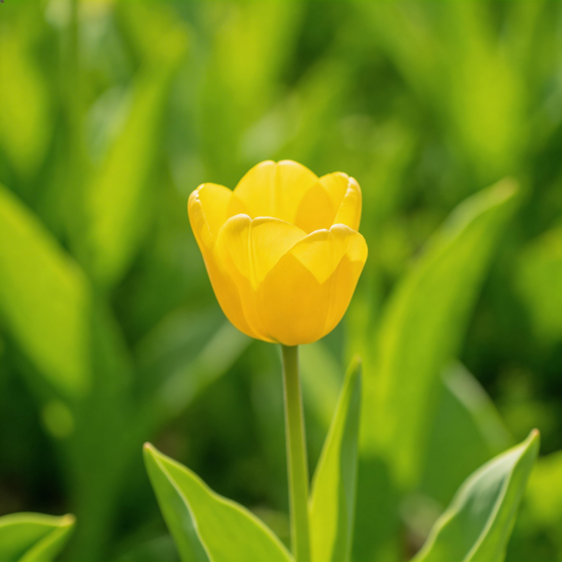 黄郁金香绽放图片