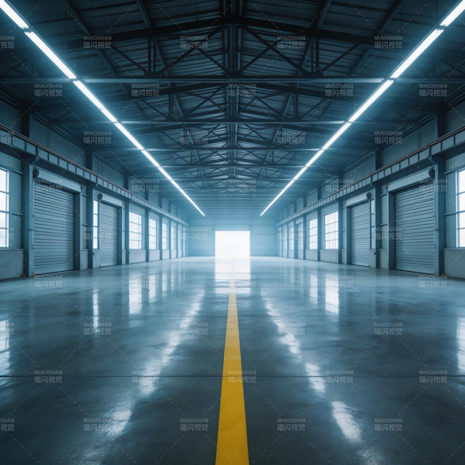 空旷厂房 光路延伸图片