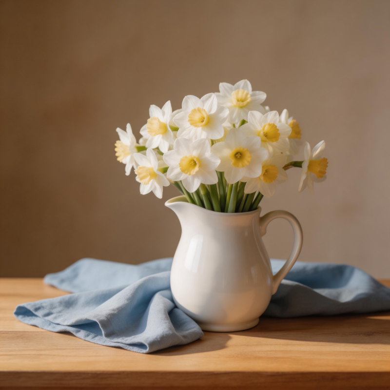 水仙花束静物图片