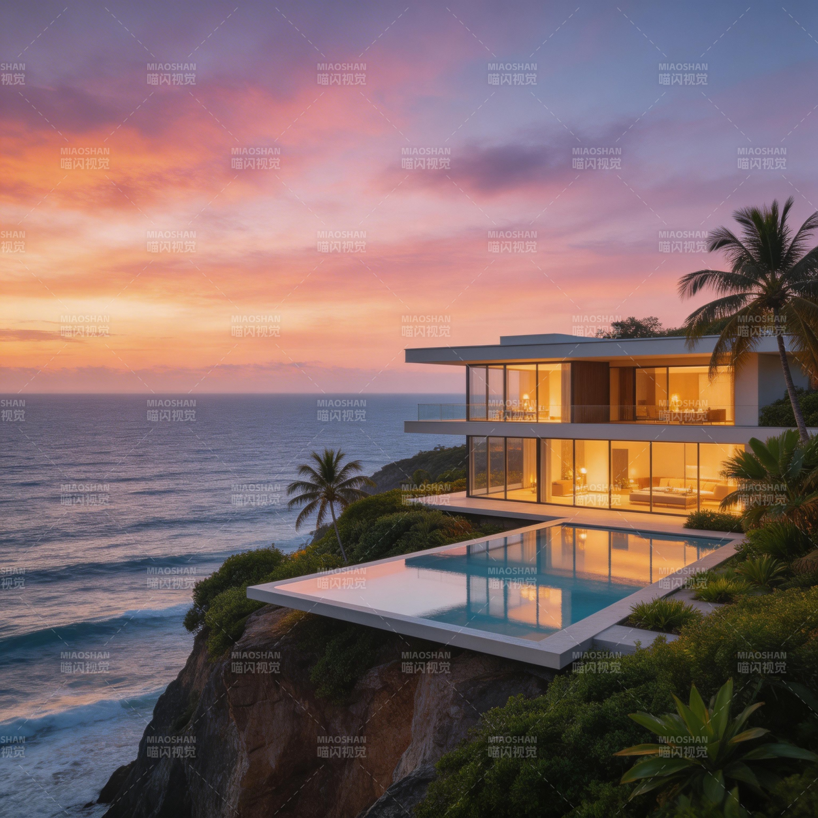 悬崖海景豪宅图片