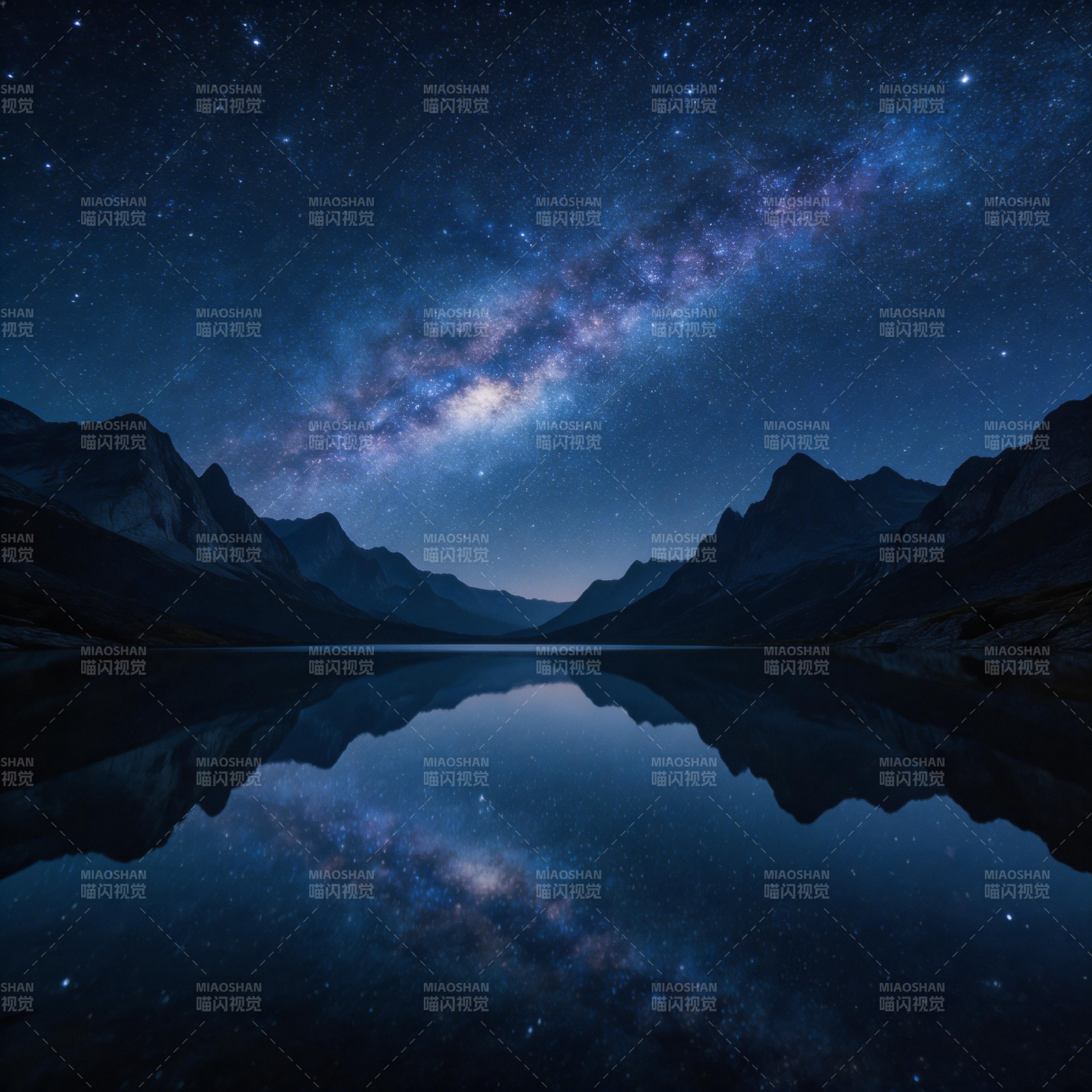 星河映山湖图片