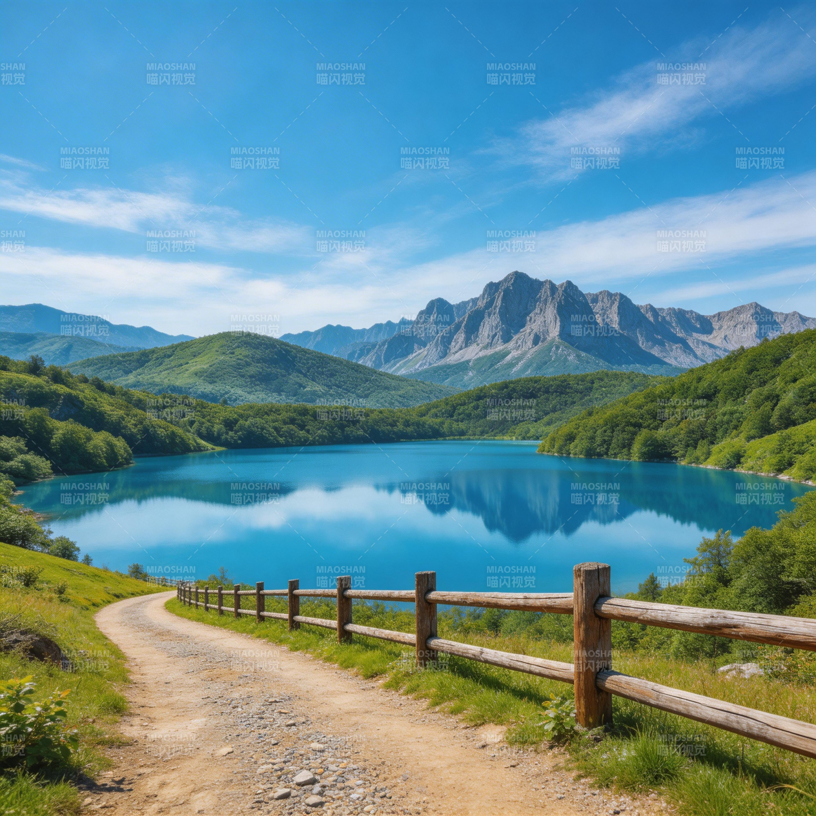 湖光山色美如画图片