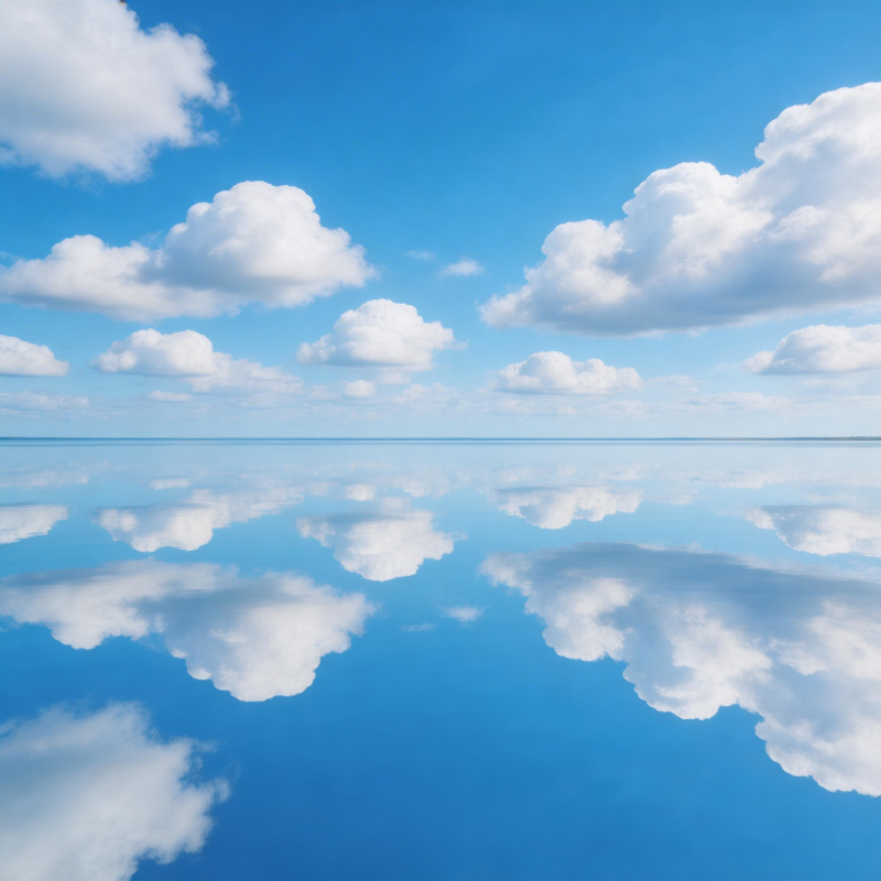 云影天水一色图片