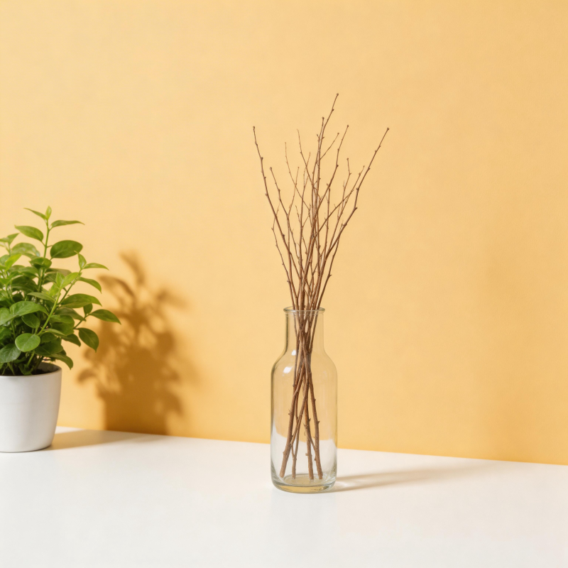 简约枝条瓶景图片