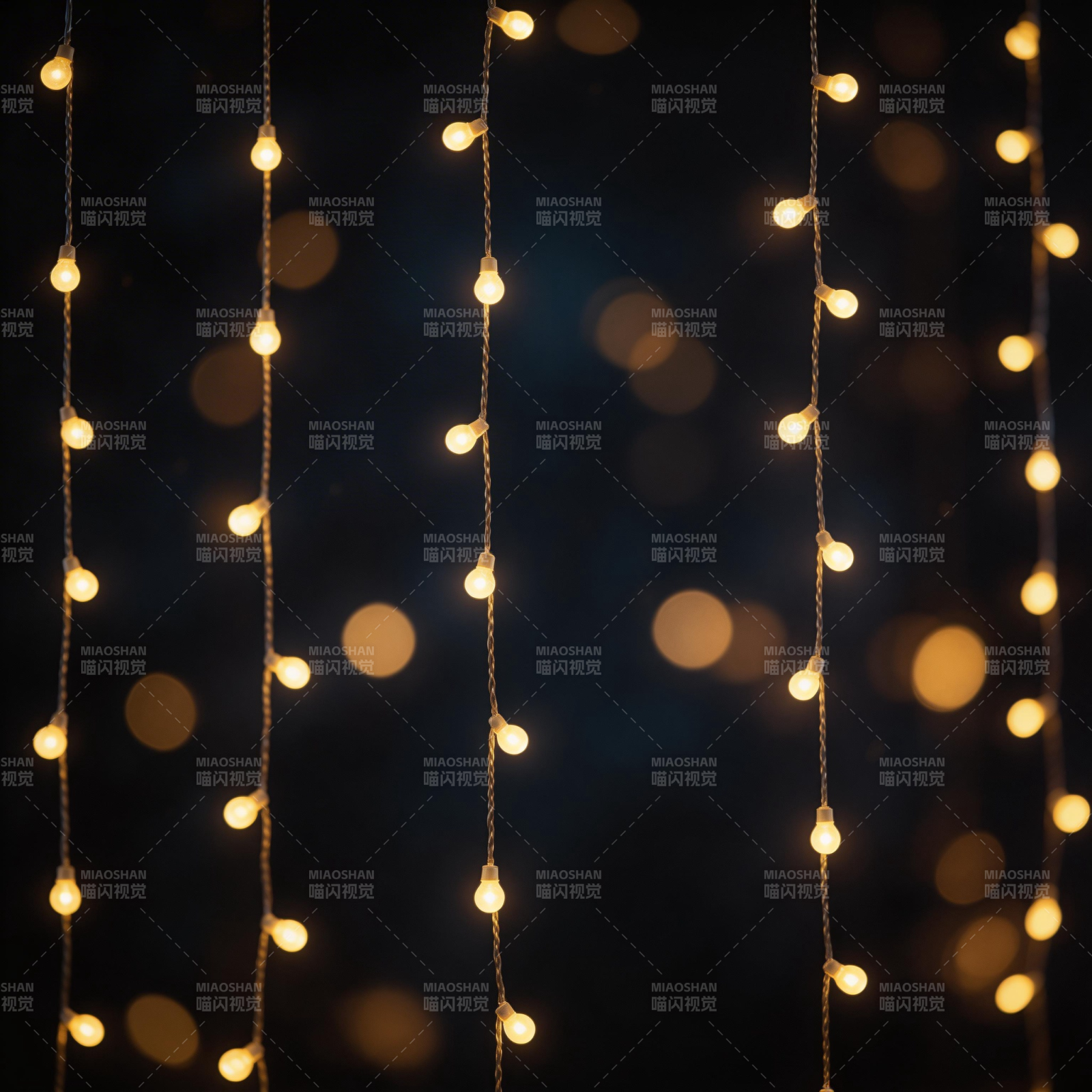 温暖的灯光串图片