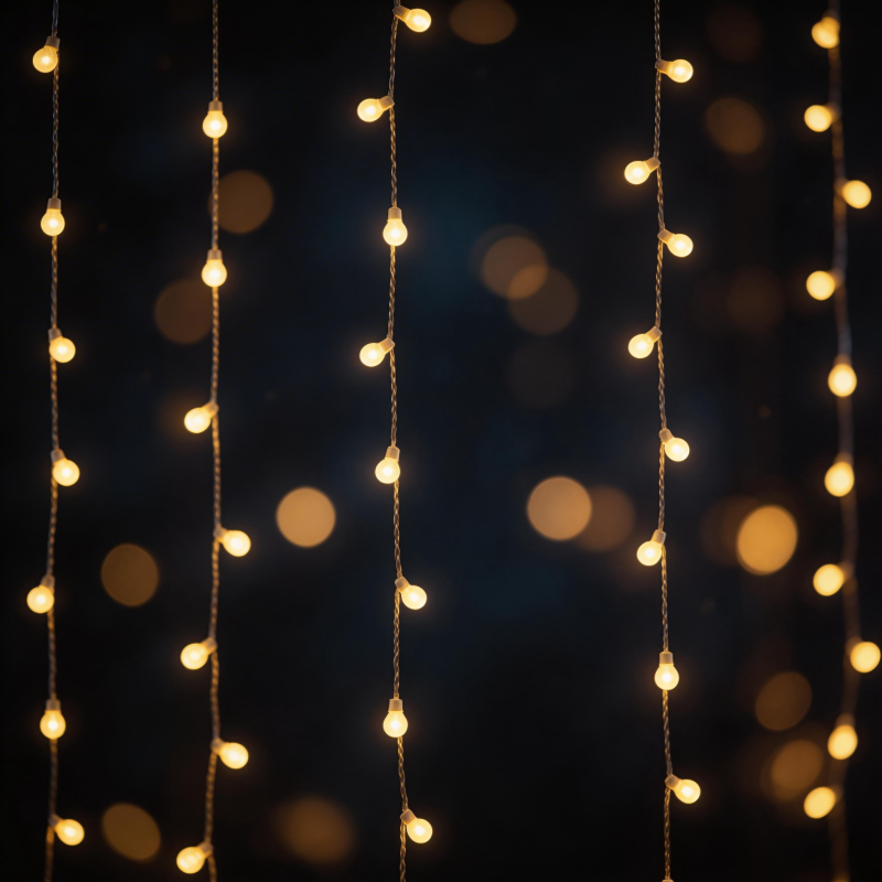 温暖的灯光串图片