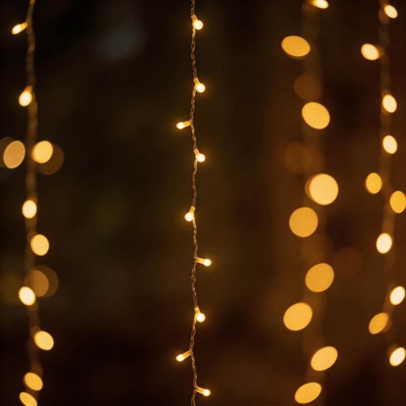 温暖的灯光串图片