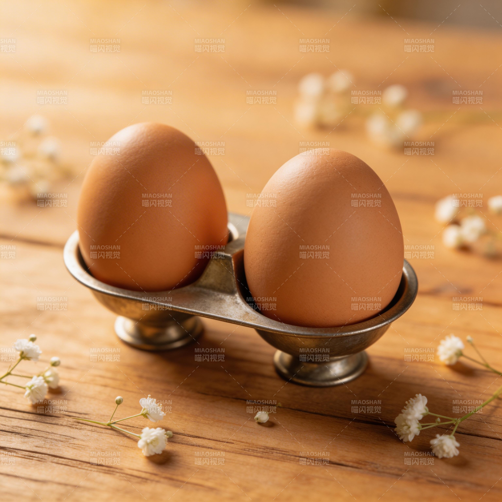双蛋静置木桌图片