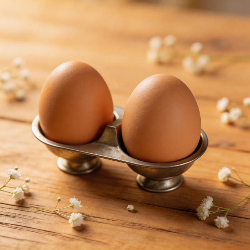 双蛋静置木桌图片