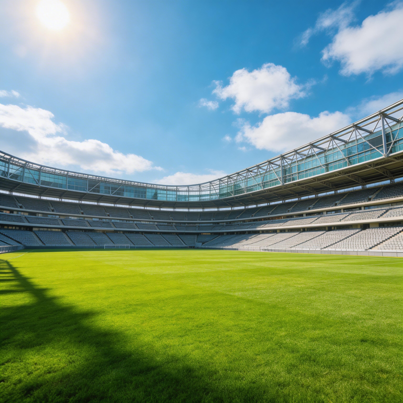 阳光下的空旷球场图片