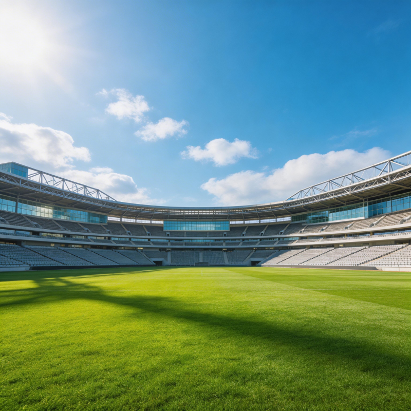 绿茵场空旷静谧图片