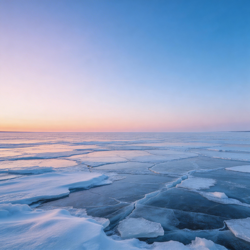 冰海晨曦图片