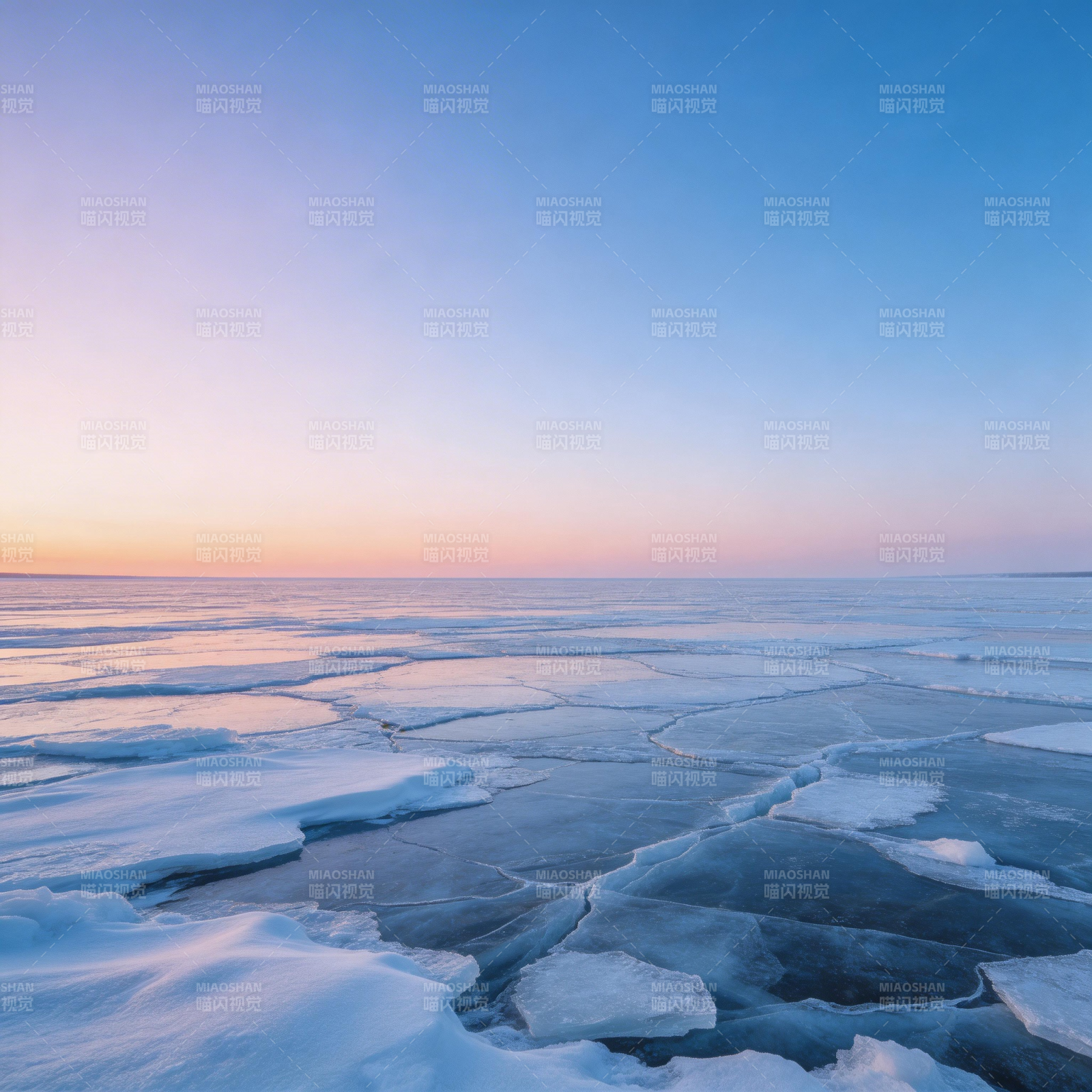 冰海晨曦图片