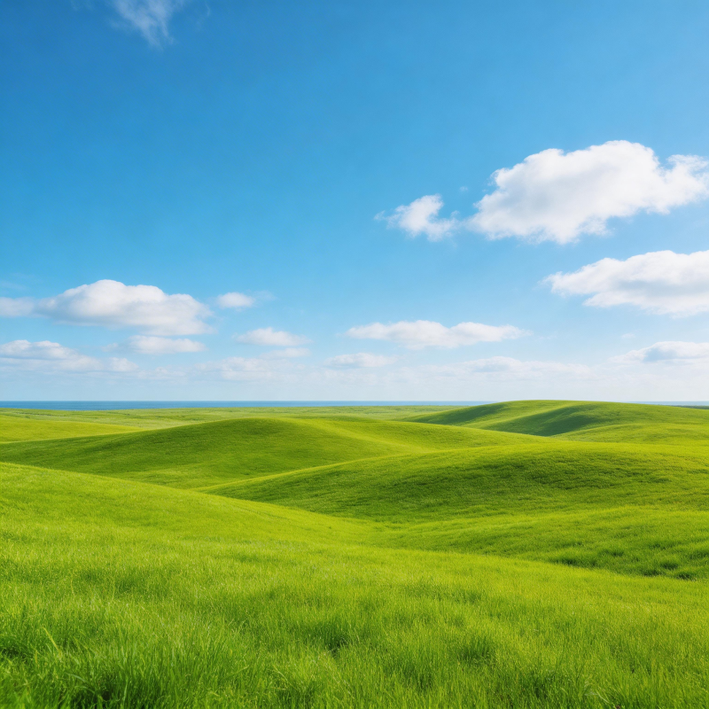 绿野蓝天图片