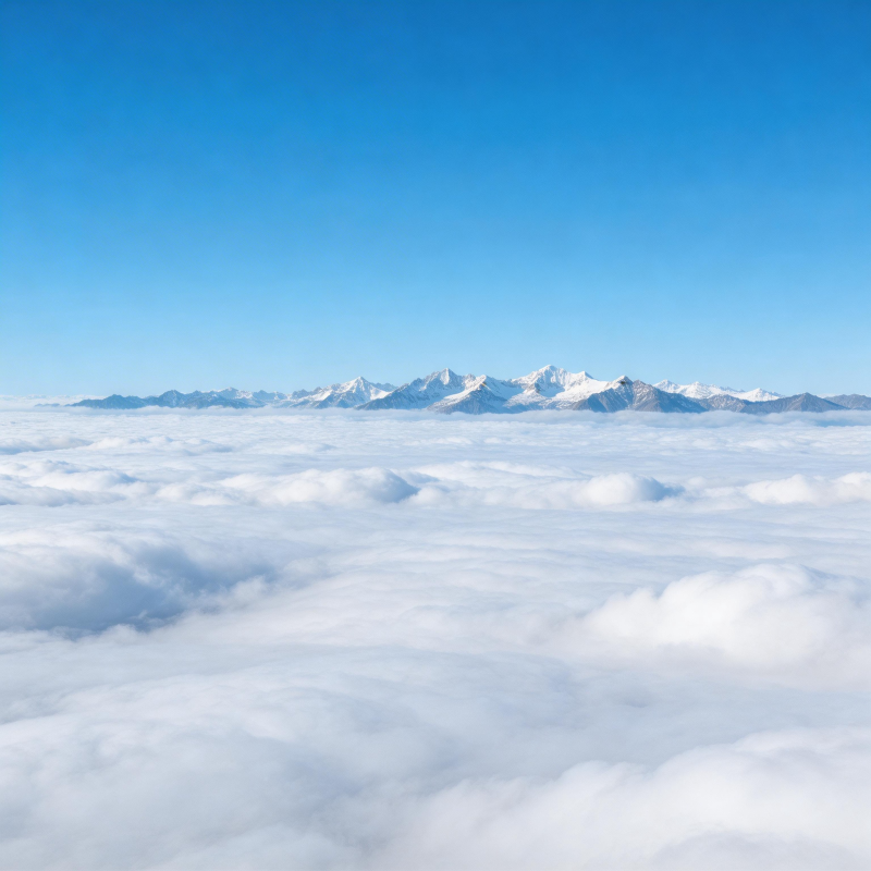 云海雪山图片
