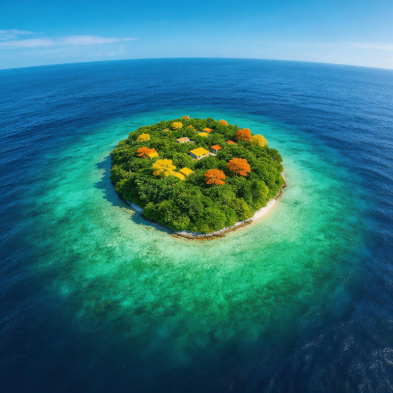 热带岛屿风光图片